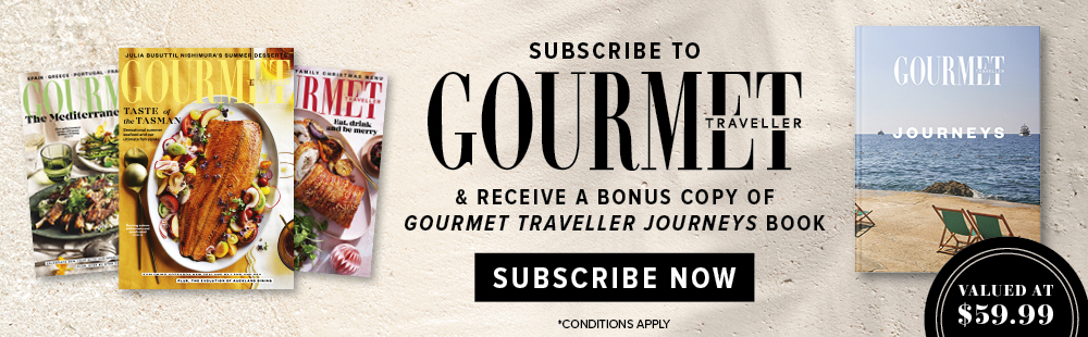 subscribe to gourmet travller & receive a bonus book