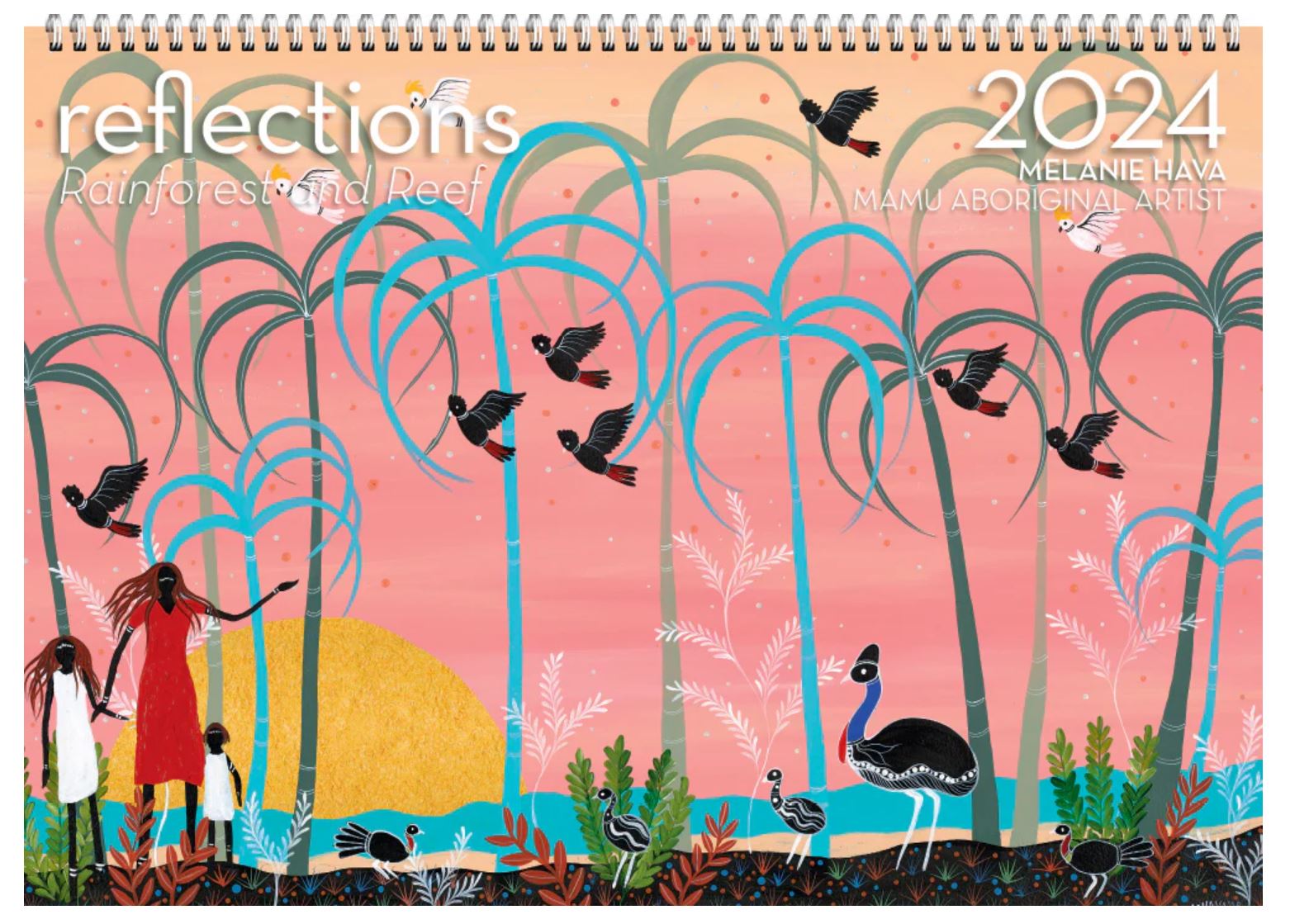 2024 Ma:Mu Art From Australia's Tropical Rainforests Wall Calendar